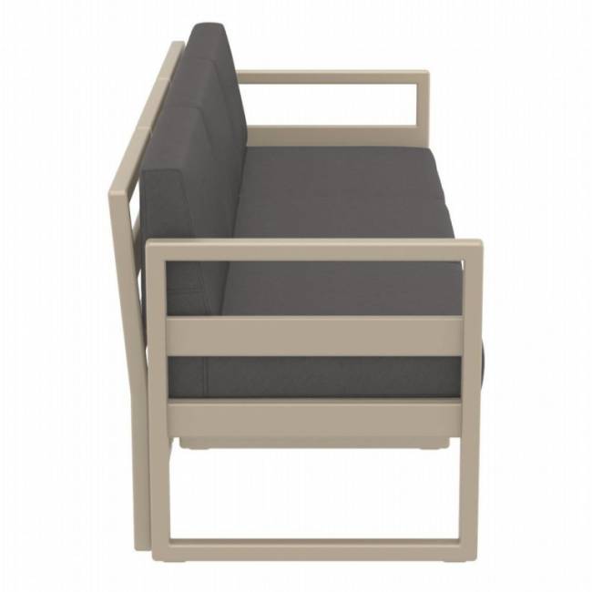 Комплект пластиковой мебели Mykonos XL бежевый, темно-серый Комплект пластиковой мебели Mykonos XL бежевый, темно-серый