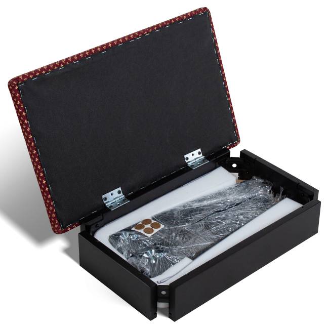 Банкетка Ретро М с ящиком венге, ткань коронка Банкетка Ретро М с ящиком венге, ткань коронка