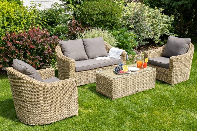 "Кон Панна" кресло из искусственного ротанга, цвет соломенный "Кон Панна" кресло из искусственного ротанга, цвет соломенный