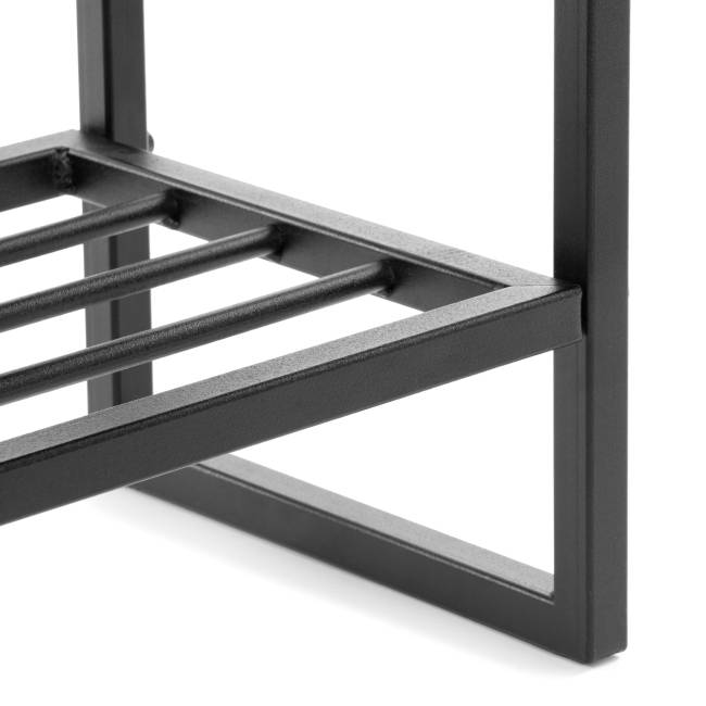 Банкетка-обувница Charli Lux/Чарли Люкс экокожа , Sharp Графит Sharp Графит экокожа