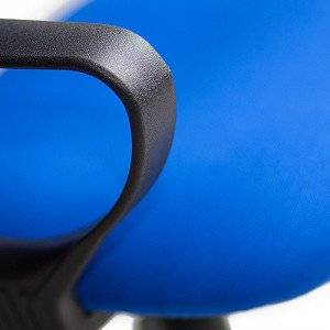 Кресло офисное TetChair СH 888 (Синяя ткань + синяя сетка)