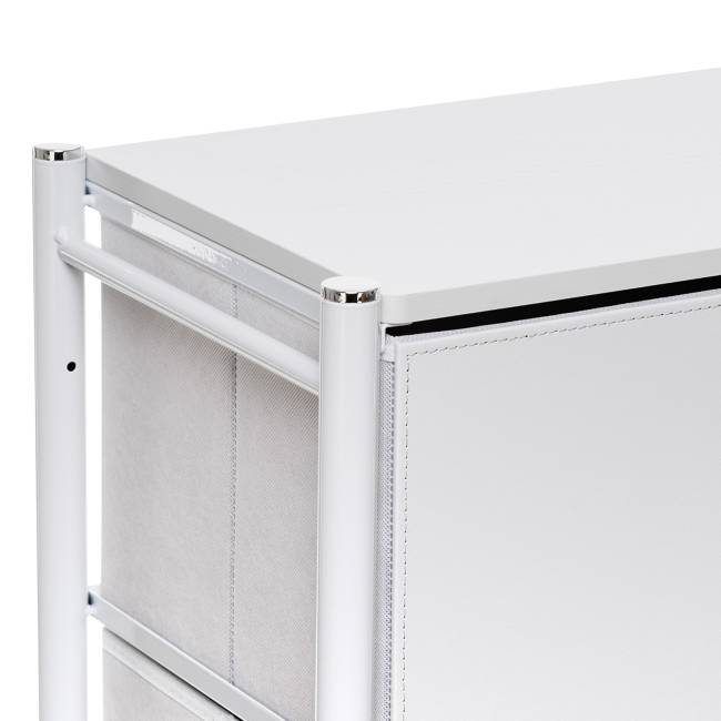 Комод Leset Хайди 3 ящика Белый Белый Комод Leset Хайди 3 ящика Белый Белый