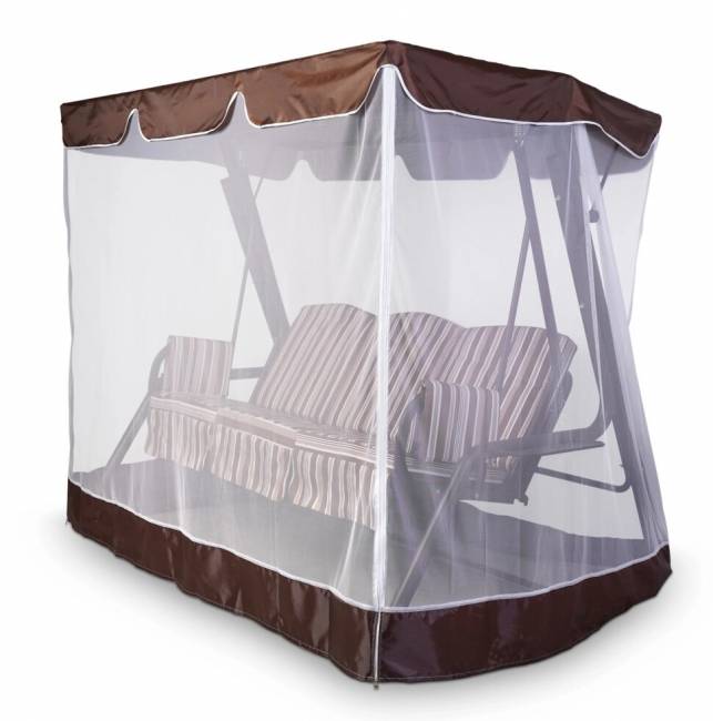 Тент-крыша + москитная сетка 76-е Люкс 244х142х170, шоколад Тент-крыша + москитная сетка 76-е Люкс 244х142х170, шоколад