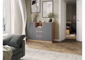 Маллоу-2 дуб вотан / графит софт