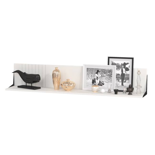 Тумба-комод и шкаф с тремя стеклянными дверками в гостиную Валенсия цвет белый шагрень