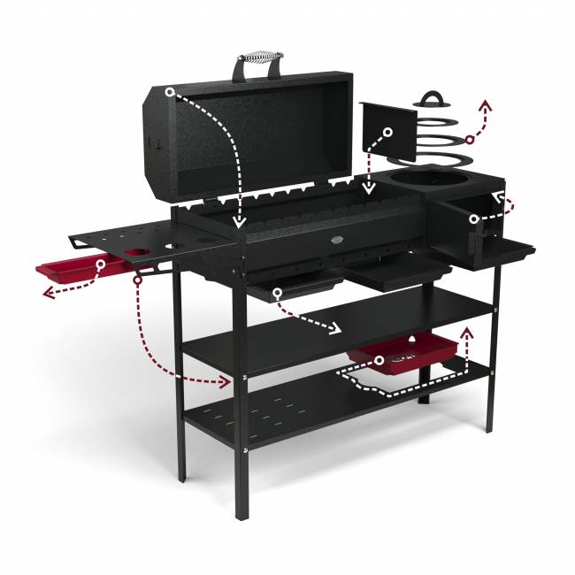 Мангал разборный «Clever heat max», ST3, 3мм