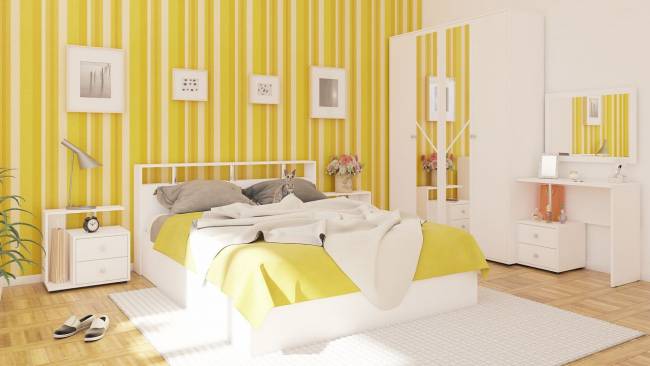 Зеркало Камелия цвет белый