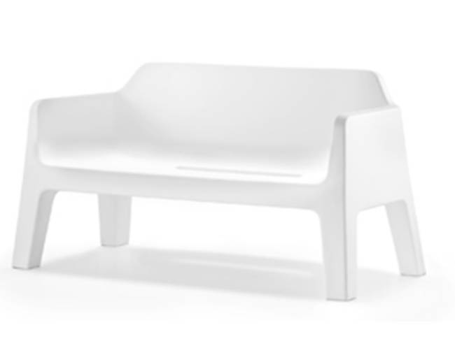 Диван пластиковый Plus Air белый 1425х740х750 мм