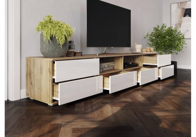 Маллоу дуб вотан / белый глянец