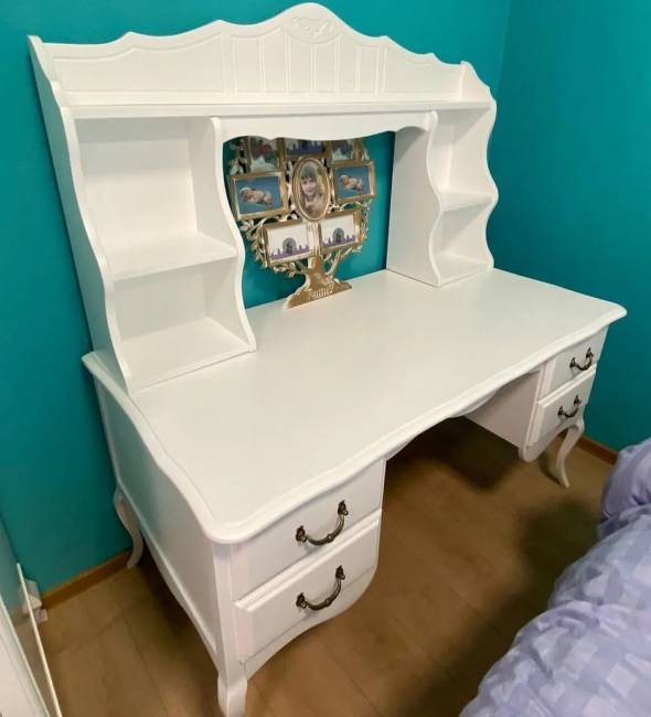 Стол письменный двухтумбовый Малонн Ави Белый