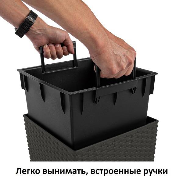 Кашпо для цветов RATO LOW DRTS325L-440U венге 2 предмета 21 и 32л Кашпо для цветов RATO LOW DRTS325L-440U венге 2 предмета 21 и 32л