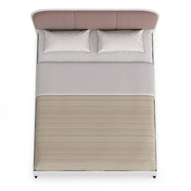 Кровать с мякгой спинкой Валенсия 11.36.02 цвет белый шагрень Кровать с мякгой спинкой Валенсия 11.36.02 цвет белый шагрень