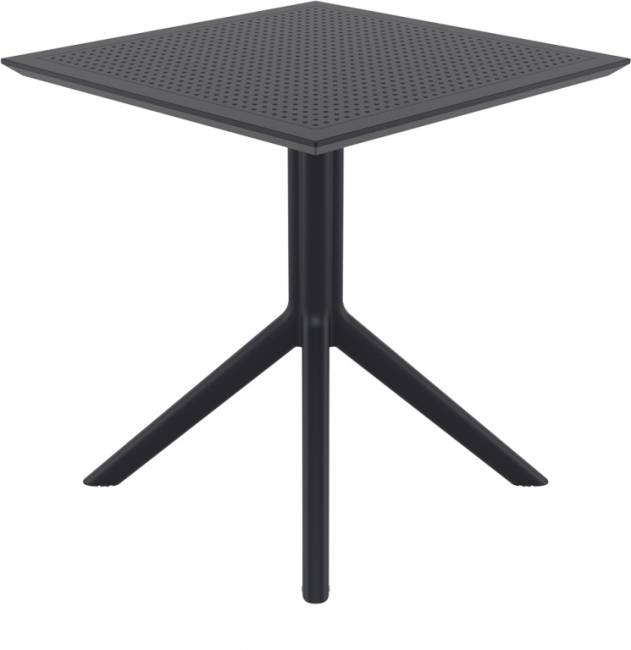 Стол пластиковый Sky Table 70 черный 700х700х740 мм