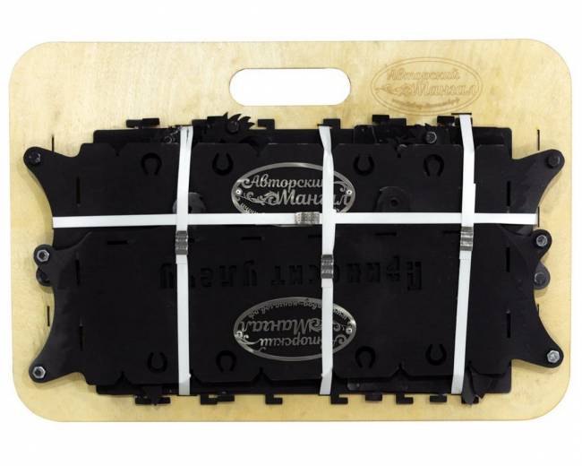 Мангал разборный "Кони", сталь AISI304, 3мм 