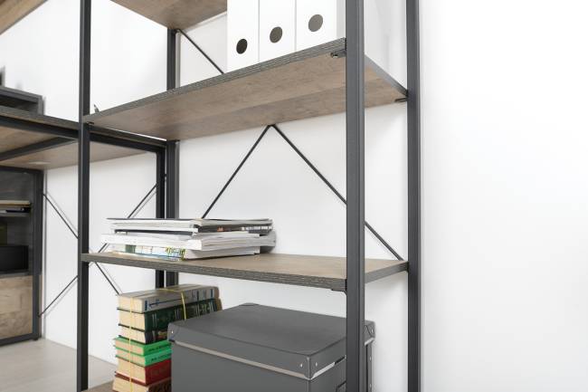 TV-тумба со стеллажом Трувор 13.151.02 цвет дуб гранж песочный/интра TV-тумба со стеллажом Трувор 13.151.02 цвет дуб гранж песочный/интра