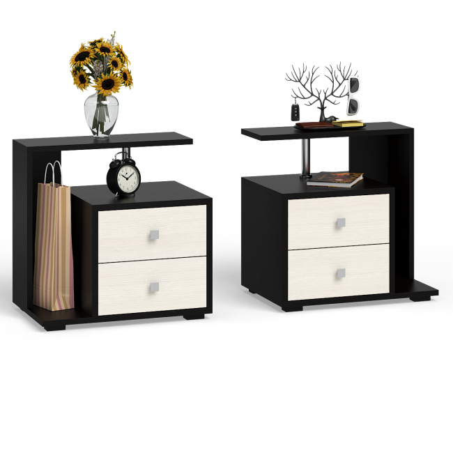 Кровать 1600 Камелия + две тумбы цвет венге/дуб лоредо Кровать 1600 Камелия + две тумбы цвет венге/дуб лоредо