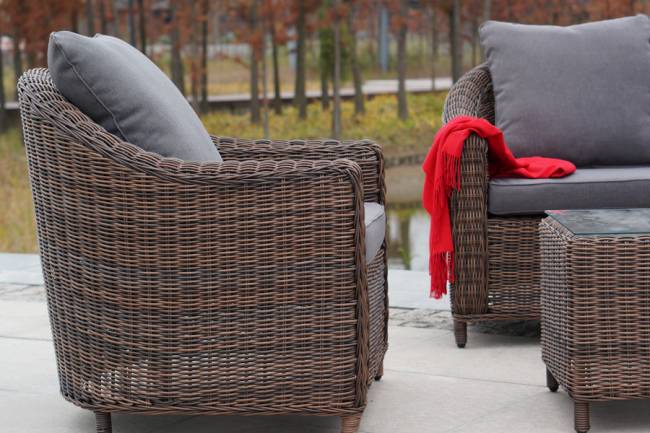 "Кон Панна" кресло из искусственного ротанга, цвет коричневый "Кон Панна" кресло из искусственного ротанга, цвет коричневый