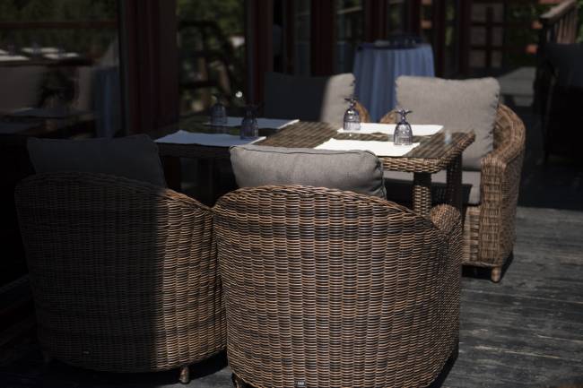 "Кон Панна" кресло из искусственного ротанга, цвет коричневый "Кон Панна" кресло из искусственного ротанга, цвет коричневый