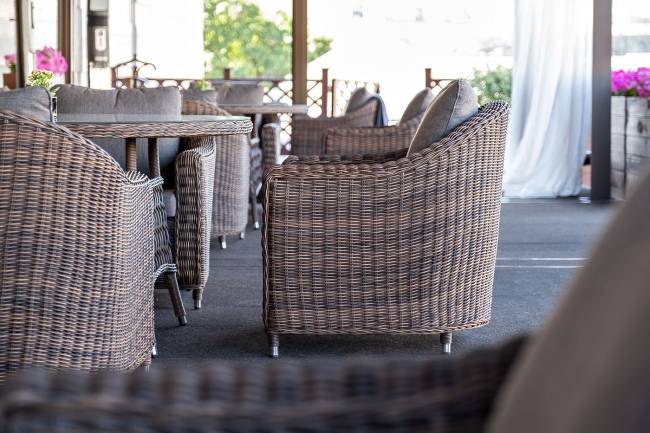 "Кон Панна" кресло из искусственного ротанга, цвет коричневый "Кон Панна" кресло из искусственного ротанга, цвет коричневый