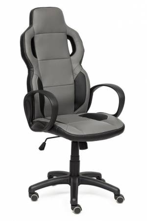 Кресло офисное «Scooter» (Черная+серая искусств. кожа)