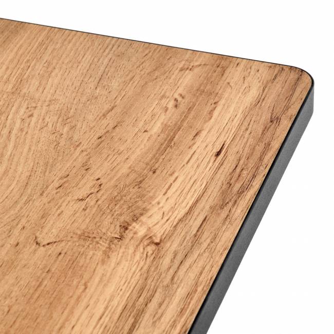 Стол Dublin раскладной 120-160х80х75 Дуб Вотан, чёрные ножки Стол Dublin раскладной 120-160х80х75 Дуб Вотан, чёрные ножки