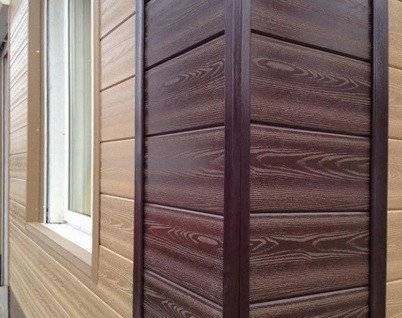 Уголок ДПК + алюминиевый профиль для фасадных панелей, 50*50*3000, венге Уголок ДПК + алюминиевый профиль для фасадных панелей, 50*50*3000, венге