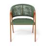 "Амстердам" плетеный стул из искусственного ротанга, цвет зеленый "Амстердам" плетеный стул из искусственного ротанга, цвет зеленый