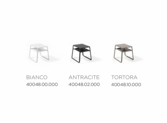 Столик пластиковый для лежака Pop кофе 440х395х385 мм