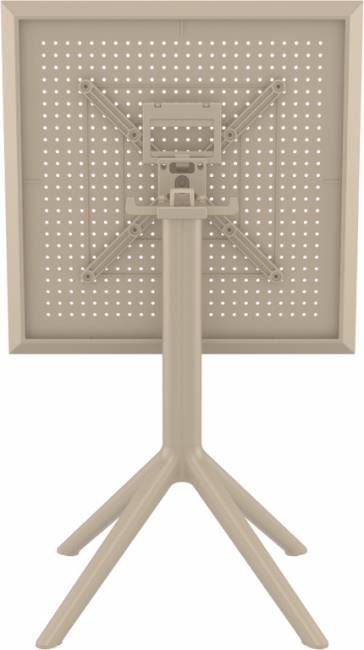 Стол пластиковый складной Sky Folding Table 60 бежевый 600х600х740 мм Стол пластиковый складной Sky Folding Table 60 бежевый 600х600х740 мм