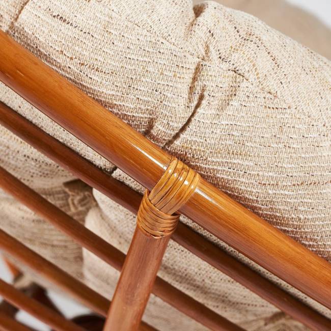 Кресло-качалка PAPASAN/ПАПАСАН w 23/01 B /с подушкой/ 115х78х104 см, Cognac (коньяк), ткань Старт Cognac (коньяк) Кресло-качалка PAPASAN/ПАПАСАН w 23/01 B /с подушкой/ 115х78х104 см, Cognac (коньяк), ткань Старт Cognac (коньяк)