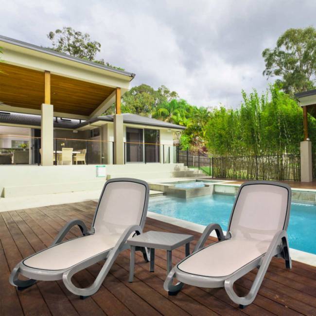 Столик пластиковый для лежака Rodi тортора 460х460х400 мм