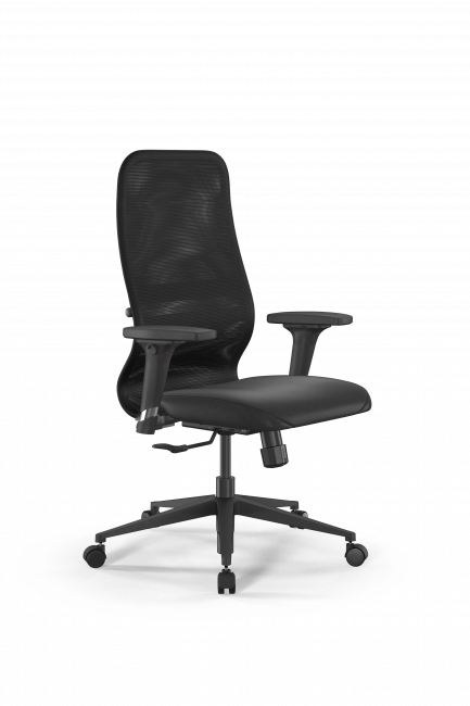 Кресло SynchroSit 8 B2-9D - X2+Extra /Uh00/Wh12/D02P(M25.B11.G19.W02), черный