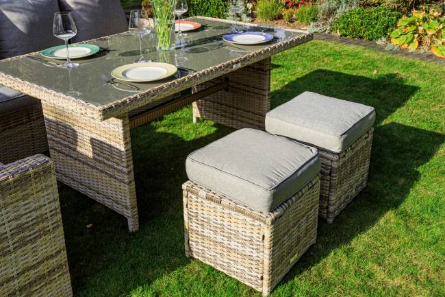 ZORRO бежевый комплект мебели из искусственного ротанга