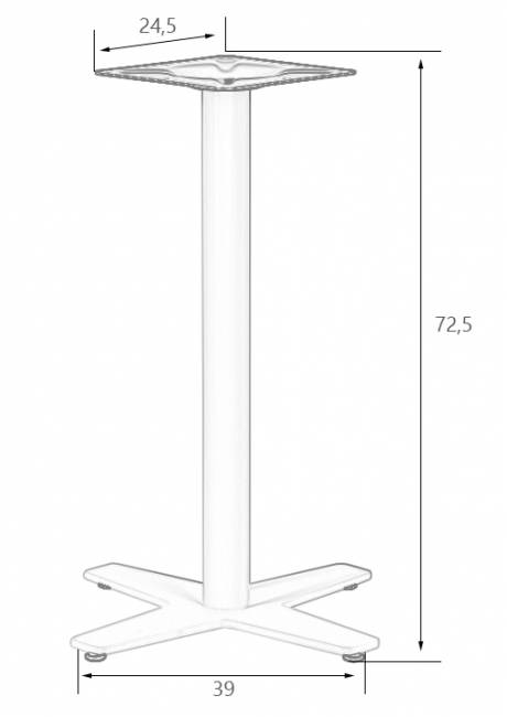 Подстолье обеденное DOBRIN STELLA WHITE