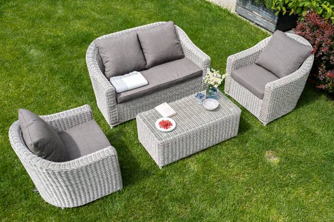 "Кон Панна" лаунж-зона из искусственного ротанга, цвет бежевый "Кон Панна" лаунж-зона из искусственного ротанга, цвет бежевый