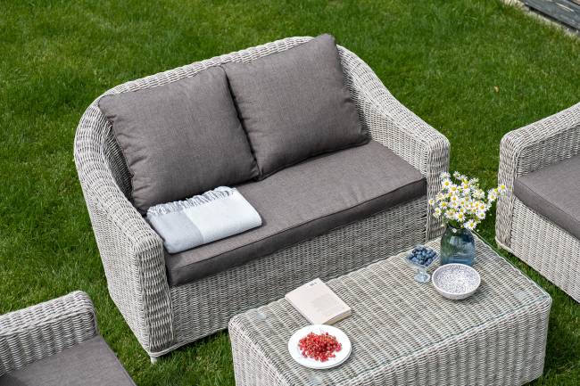 "Кон Панна" лаунж-зона из искусственного ротанга, цвет бежевый "Кон Панна" лаунж-зона из искусственного ротанга, цвет бежевый