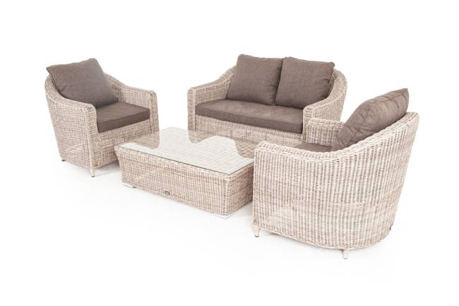 "Кон Панна" лаунж-зона из искусственного ротанга, цвет бежевый "Кон Панна" лаунж-зона из искусственного ротанга, цвет бежевый