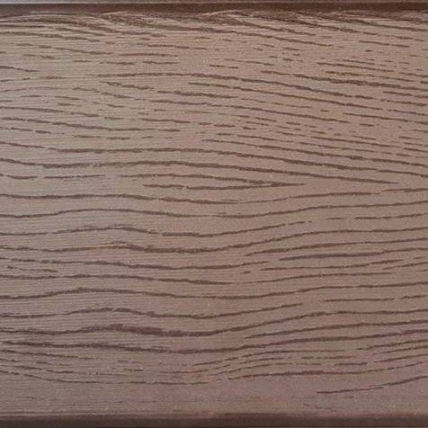 Стартовый профиль ДПК с алюминиевой направляющей, 40*24*3000 мм, коричневый