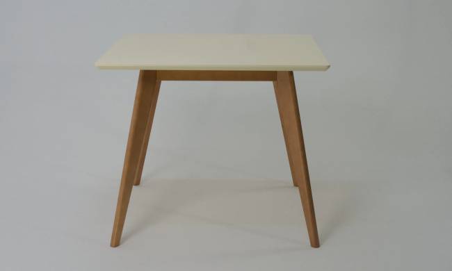 Стол Сканди М 90, Натуральное дерево/Слоновая кость Стол Сканди М 90, Натуральное дерево/Слоновая кость