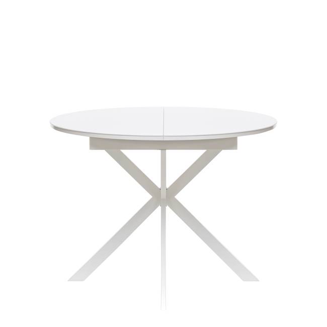 Стол раздвижной Leset Капри со стеклом Белый