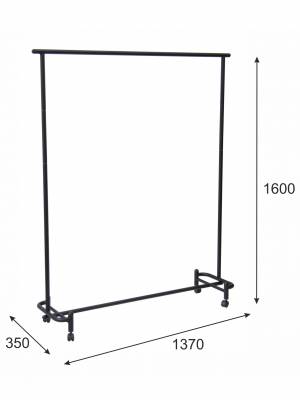 Вешалка напольная Пико 26 черный Вешалка напольная Пико 26 черный