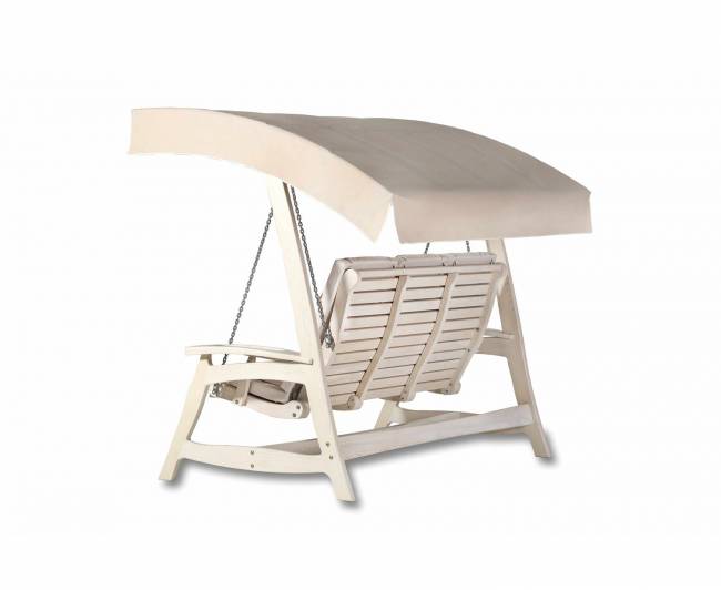 Качели с навесом "Аристократ" из массива лиственницы Качели с навесом "Аристократ" из массива лиственницы