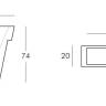 Кашпо пластиковое Il Vaso Standard 890х200х740 мм