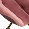 Офисное кресло для персонала DOBRIN MONTY GOLD, розовый велюр (MJ9-32)