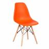 Стул CINDY (EAMES) (mod. 001) дерево бук/металл/сиденье пластик, 51x46x82см, оранжевый/orange (Комплект из 4 шт.) оранжевый/orange дерево бук/металл/сиденье пластик