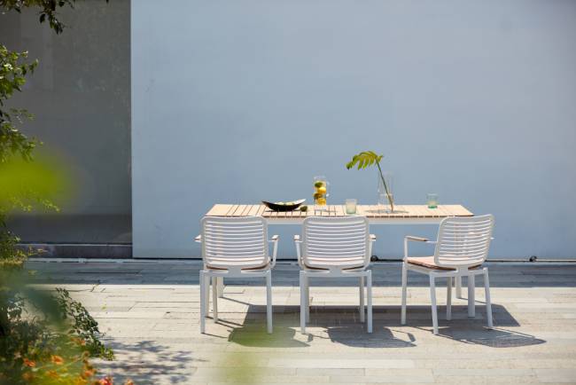 Стол обеденный деревянный Armona белый, натуральный 2000х1000х760 мм Стол обеденный деревянный Armona белый, натуральный 2000х1000х760 мм