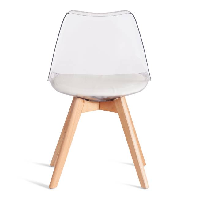 Стул TULIP (mod. 73-1) дерево/пластик/экокожа, 47,5x55x80 см, Прозрачный (Transparent) (Комплект из 4 шт.) прозрачный дерево/пластик/экокожа Стул TULIP (mod. 73-1) дерево/пластик/экокожа, 47,5x55x80 см, Прозрачный (Transparent) (Комплект из 4 шт.) прозрачный дерево/пластик/экокожа