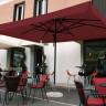Зонт профессиональный 3х4 м Napoli Standard антрацит, бордовый 3000х4000 мм