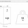 Матрас для шезлонга Slim черный 2040х620х30 мм