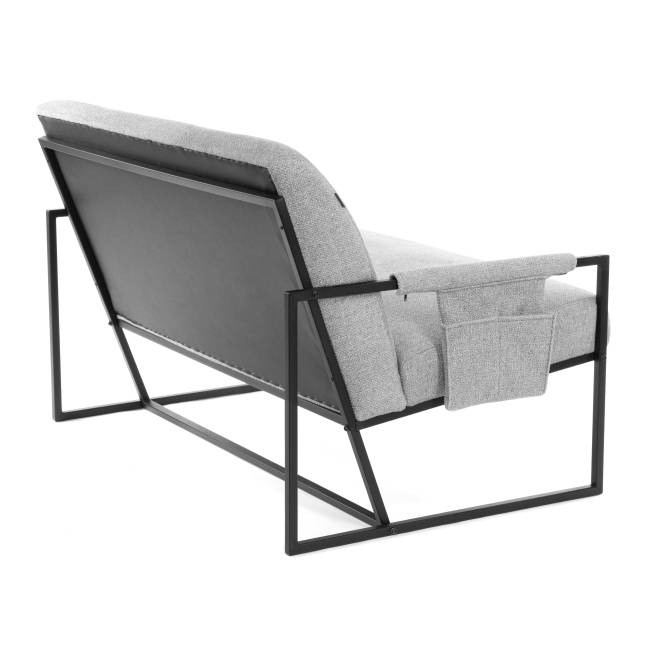 Диван Charli LUX/Чарли Люкс велюр/букле, VT shape silver VT shape silver велюр/букле